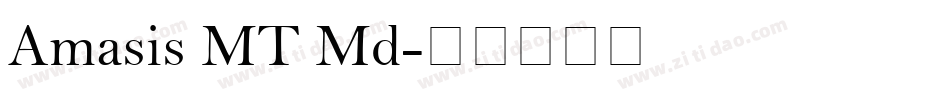 Amasis MT Md字体转换